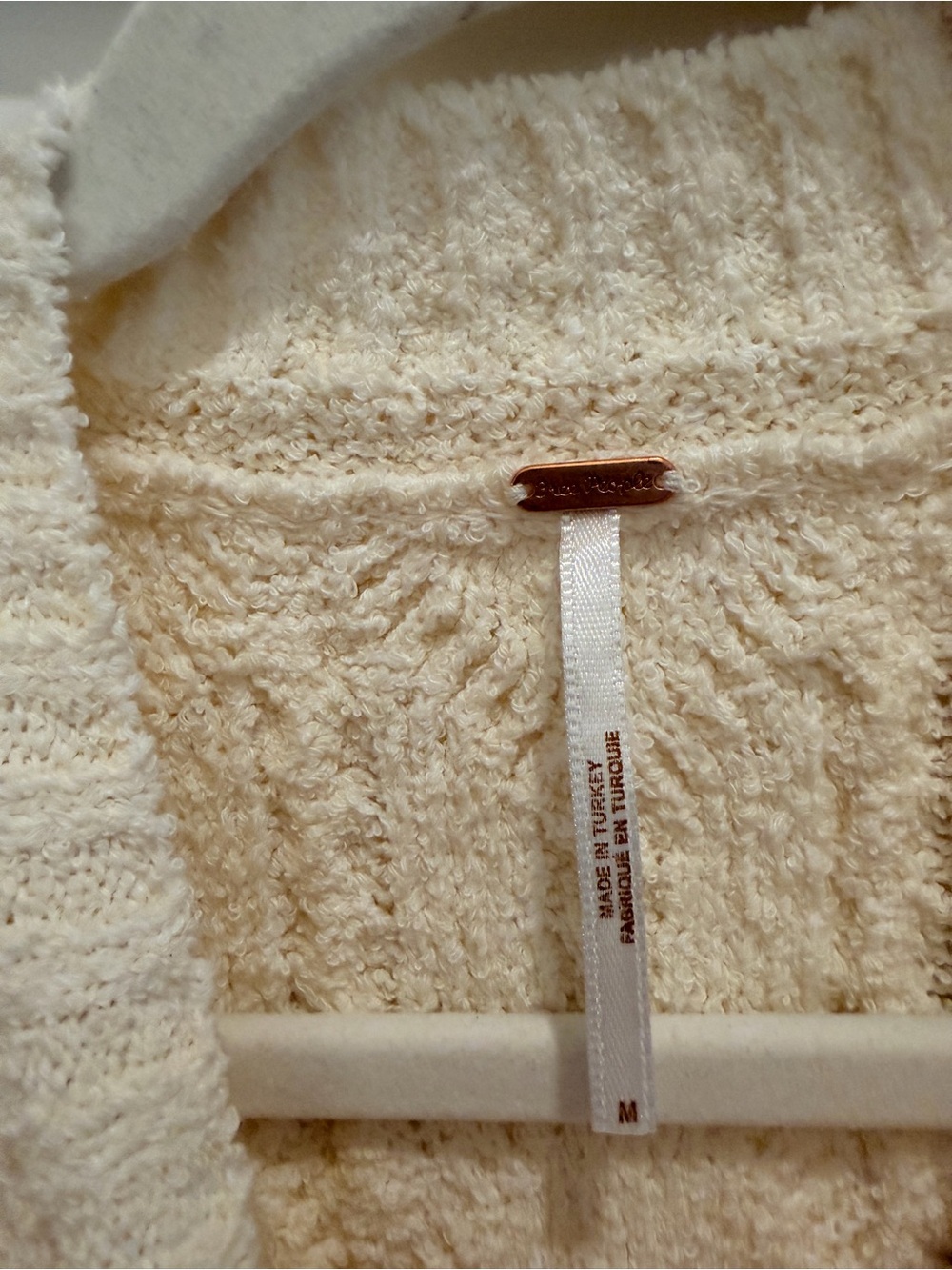 Free People Rowan Cream Cable Knit Sweater Vest - Picture 9 of 10